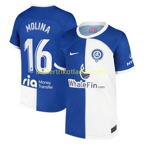 Fußballtrikot Atlético Madrid Molina 16 120 Anniversary Heim Trikot Home 2022-2023 Kurzarm für Herren