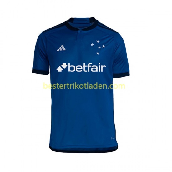 Fußballtrikot Cruzeiro Heim Trikot Home 2023 Kurzarm für Herren