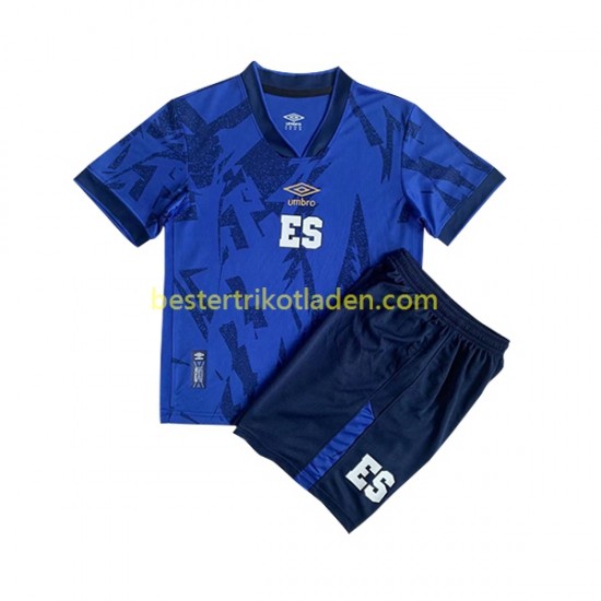 Fußballtrikot EL Salvador Heim Trikot Home 2023 Kurzarm für Kinder