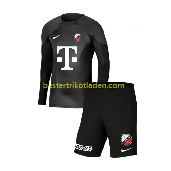 Fußballtrikot FC Utrecht Torwart Heim Trikot Home 2022-2023 Langarm für Kinder