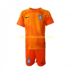 Fußballtrikot Griechenland Torwart Ausweich Trikot 3rd 2022-2023 Kurzarm für Kinder