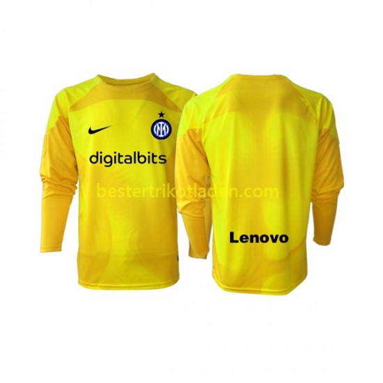 Fußballtrikot Inter Mailand Torwart Auswärts Trikot Away 2022-2023 Langarm für Herren