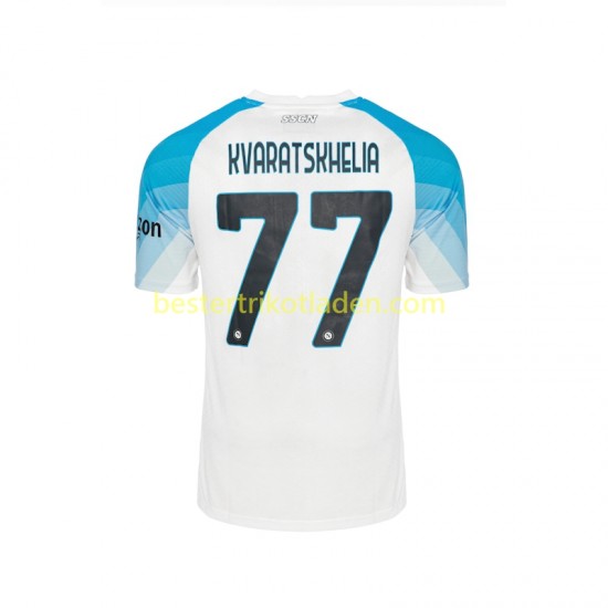 Fußballtrikot SSC Neapel Face Game Kvaratskhelia 77 Heim Trikot Home 2022-2023 Kurzarm für Herren