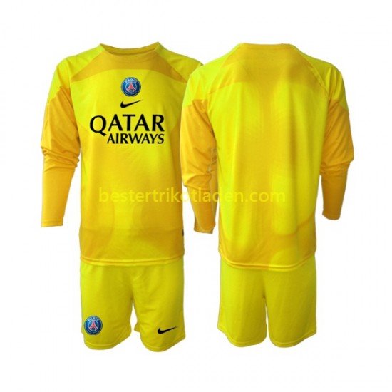 Fußballtrikot Paris Saint-Germain Torwart Ausweich Trikot 3rd 2022-2023 Langarm für Kinder