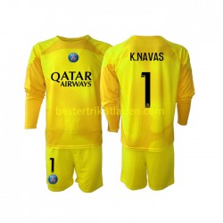 Fußballtrikot Paris Saint-Germain K.NAVAS 1 Torwart Ausweich Trikot 3rd 2022-2023 Langarm für Kinder