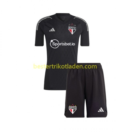 Fußballtrikot Sao Paulo Torwart Heim Trikot Home 2023-2024 Kurzarm für Kinder