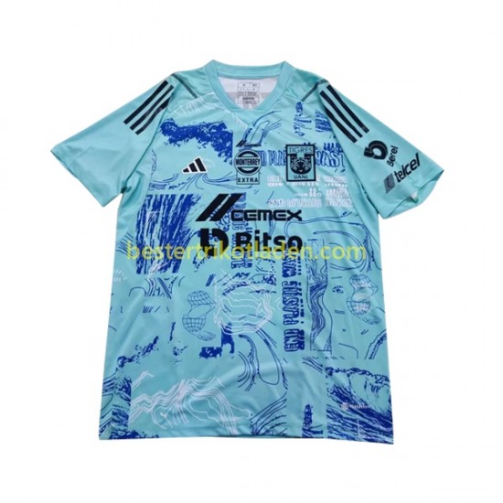 Fußballtrikot UANL Tigres Earth Day Torwart Heim Trikot Home 2023-2024 Kurzarm für Herren
