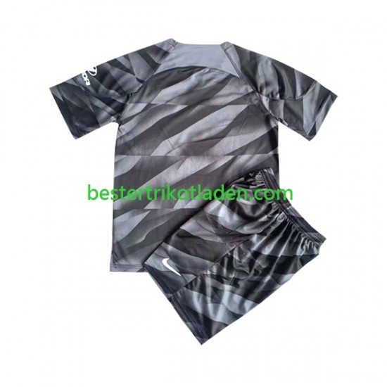 Fußballtrikot Atlético Madrid Torwart Heim Trikot Home 2023-2024 Kurzarm für Kinder