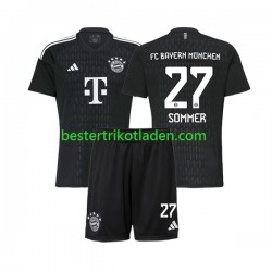 Fußballtrikot FC Bayern München Yann Sommer 27 Torwart Heim Trikot Home 2023-2024 Kurzarm für Kinder