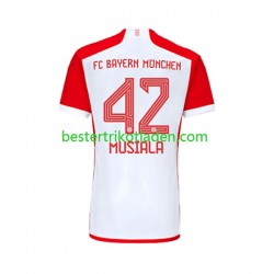 Fußballtrikot FC Bayern München Jamal Musiala 42 Heim Trikot Home 2023-2024 Kurzarm für Herren