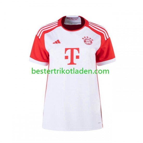 Fußballtrikot FC Bayern München Heim Trikot Home 2023-2024 Kurzarm für Dame