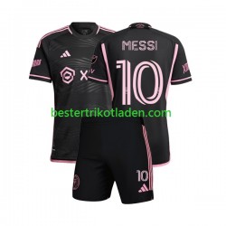 Fußballtrikot Inter Miami Lionel Messi 10 Auswärts Trikot Away 2023 Kurzarm für Kinder