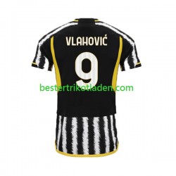 Fußballtrikot USA Juventus Turin Dn Vlahovic 9 Heim Trikot Home 2023-2024 Kurzarm für Herren