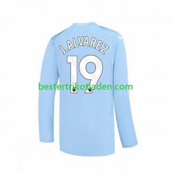 Fußballtrikot Manchester City J. ALVAREZ 19 Heim Trikot Home 2023-2024 Langarm für Herren