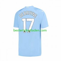Fußballtrikot Manchester City Kevin De Bruyne 17 Heim Trikot Home 2023-2024 Kurzarm für Herren