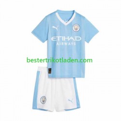 Fußballtrikot Manchester City Heim Trikot Home 2023-2024 Kurzarm für Kinder
