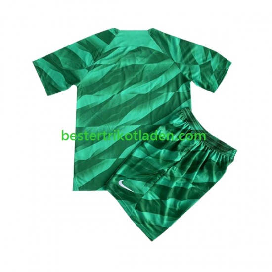 Fußballtrikot Paris Saint-Germain Torwart Heim Trikot Home 2023-2024 Kurzarm für Kinder