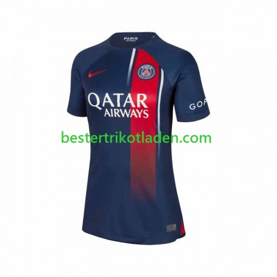Fußballtrikot Paris Saint-Germain Heim Trikot Home 2023-2024 Kurzarm für Dame