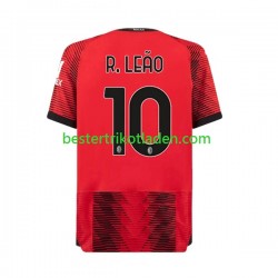 Fußballtrikot AC Mailand Rafael Leao 10 Heim Trikot Home 2023-2024 Kurzarm für Herren