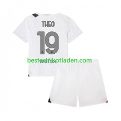 Fußballtrikot AC Mailand Theo 19 Auswärts Trikot Away 2023-2024 Kurzarm für Kinder
