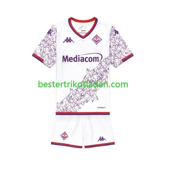 Fußballtrikot AC Florenz Auswärts Trikot Away 2023-2024 Kurzarm für Kinder