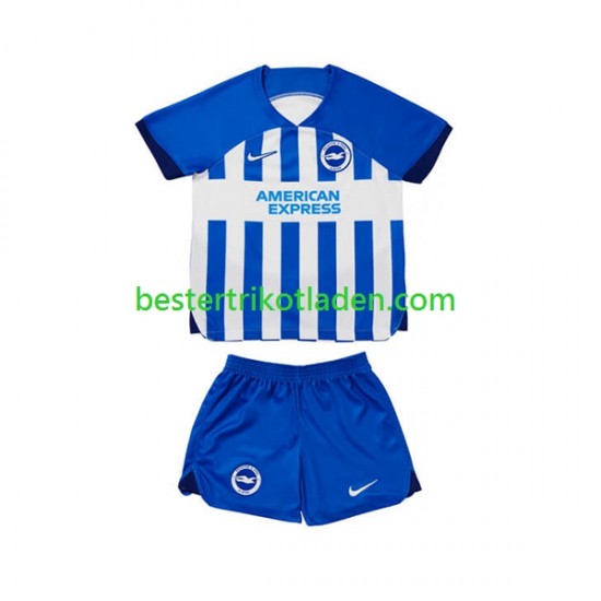 Fußballtrikot Brighton Hove Albion Heim Trikot Home 2023-2024 Kurzarm für Kinder
