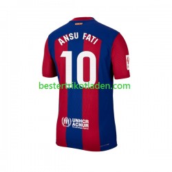 Fußballtrikot FC Barcelona Ansu Fati 10 Heim Trikot Home 2023-2024 Kurzarm für Herren