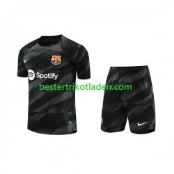 Fußballtrikot FC Barcelona Torwart Auswärts Trikot Away 2023-2024 Kurzarm für Kinder
