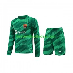 Fußballtrikot FC Barcelona Torwart Heim Trikot Home 2023-2024 Langarm für Kinder