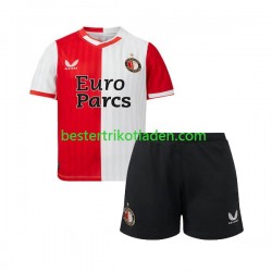 Fußballtrikot Feyenoord Rotterdam Heim Trikot Home 2023-2024 Kurzarm für Kinder