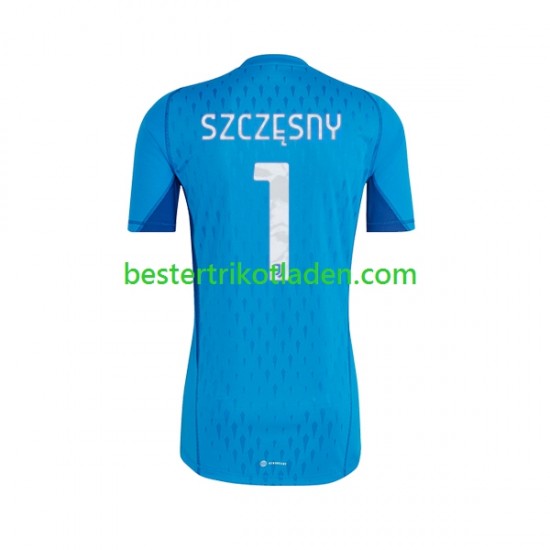 Fußballtrikot Juventus Turin Wojciech Szczesny 1 Torwart Heim Trikot Home 2023-2024 Kurzarm für Herren