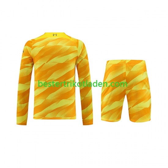 Fußballtrikot Liverpool Torwart Ausweich Trikot 3rd 2023-2024 Langarm für Kinder