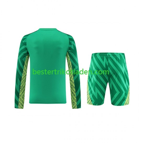 Fußballtrikot Manchester City Torwart Heim Trikot Home 2023-2024 Langarm für Kinder