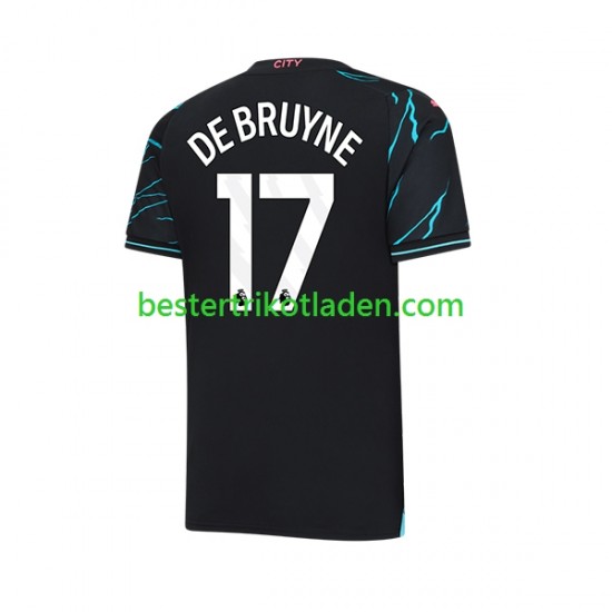 Fußballtrikot Manchester City Kevin De Bruyne 17 Ausweich Trikot 3rd 2023-2024 Kurzarm für Herren