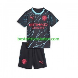 Fußballtrikot Manchester City Ausweich Trikot 3rd 2023-2024 Kurzarm für Kinder