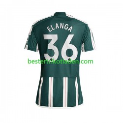 Fußballtrikot Manchester United Anthony Elanga 36 Auswärts Trikot Away 2023-2024 Kurzarm für Herren