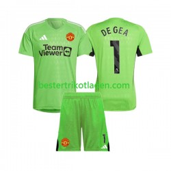 Fußballtrikot Manchester United De Gea 1 Torwart Heim Trikot Home 2023-2024 Kurzarm für Kinder