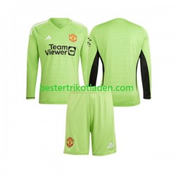 Fußballtrikot Manchester United Torwart Heim Trikot Home 2023-2024 Langarm für Kinder