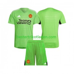 Fußballtrikot Manchester United Torwart Heim Trikot Home 2023-2024 Kurzarm für Kinder