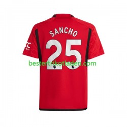Fußballtrikot Manchester United Sancho 25 Heim Trikot Home 2023-2024 Kurzarm für Herren