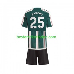 Fußballtrikot Manchester United Sancho 25 Auswärts Trikot Away 2023-2024 Kurzarm für Kinder