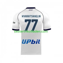 Fußballtrikot SSC Neapel Khvicha Kvaratskhelia 77 Auswärts Trikot Away 2023-2024 Kurzarm für Herren