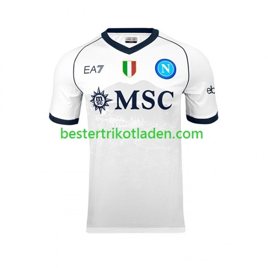Fußballtrikot SSC Neapel Khvicha Kvaratskhelia 77 Auswärts Trikot Away 2023-2024 Kurzarm für Herren