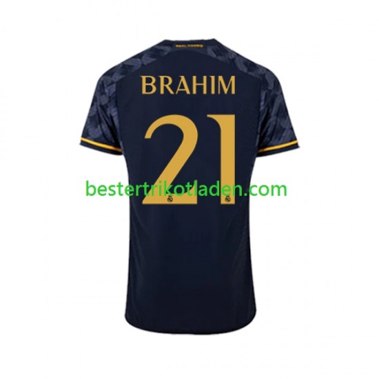 Fußballtrikot Real Madrid Brahim Diaz 21 Auswärts Trikot Away 2023-2024 Kurzarm für Herren