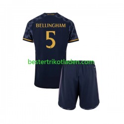 Fußballtrikot Real Madrid Jude Bellingham 5 Auswärts Trikot Away 2023-2024 Kurzarm für Kinder