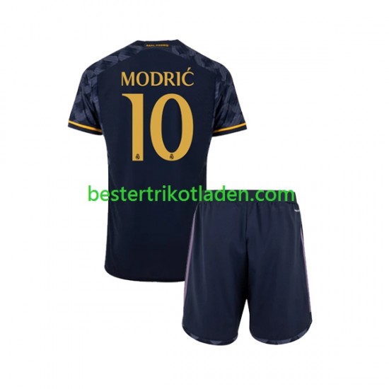 Fußballtrikot Real Madrid Modrić Luka 10 Auswärts Trikot Away 2023-2024 Kurzarm für Kinder