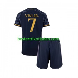 Fußballtrikot Real Madrid Vinicius Junior 7 Auswärts Trikot Away 2023-2024 Kurzarm für Kinder