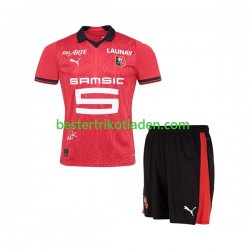 Fußballtrikot Stade Rennes Heim Trikot Home 2023-2024 Kurzarm für Kinder