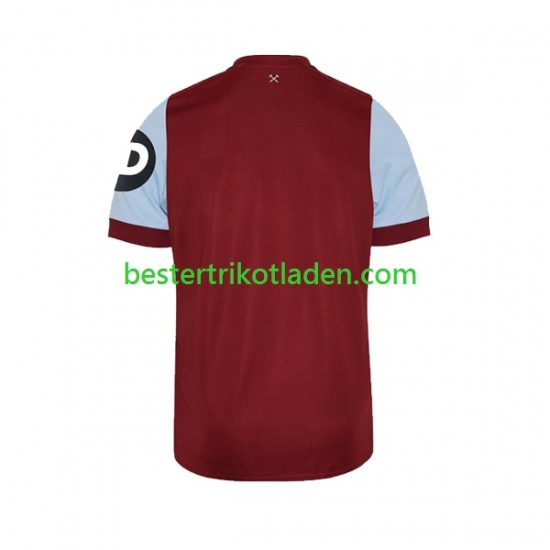 Fußballtrikot West Ham United Heim Trikot Home 2023-2024 Kurzarm für Herren