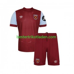 Fußballtrikot West Ham United Heim Trikot Home 2023-2024 Kurzarm für Kinder